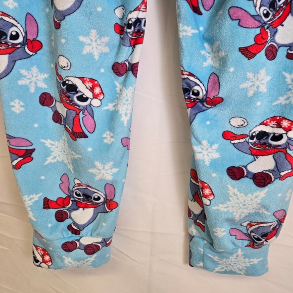 Disney Lilo & Stitch Christmas Pajama Pants, Blue, Size M 8-10, LZ41917BA - Picture 9 of 10